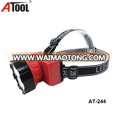 1W led plastic rechrgable headlamp and 3*AA dry battery headlight